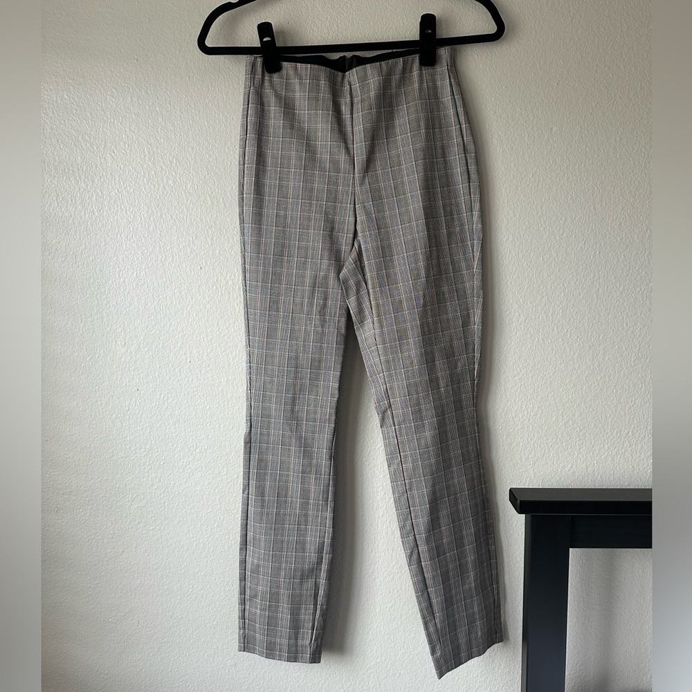 Rag & Bone Simone plaid slim fit cropped pants 2